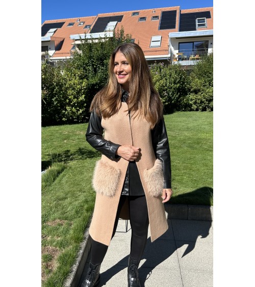 Gilet Mila camel
