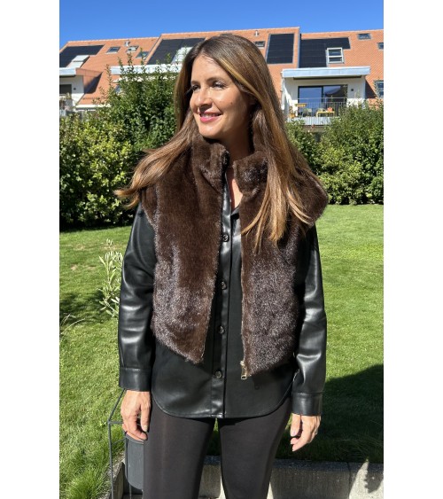 Gilet Inaya marron