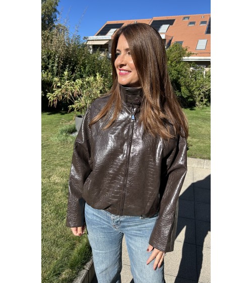 Blouson croco