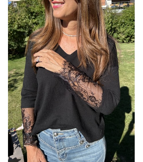 Pull Bianka noir